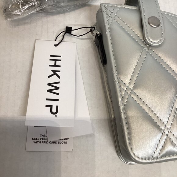 IHKWIP Call-Me-Later Cell Phone Crossbody with RFID Card Slots Silver A629776 - Picture 3 of 13